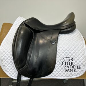 17 inch Equipe Emporio Monoflap Dressage Black Medium