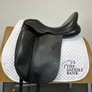 17.5 inch Ideal Suzannah Dressage Black Medium Wide
