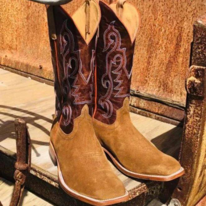 Canyon Ridge Square Toe Western Cowboy Boots