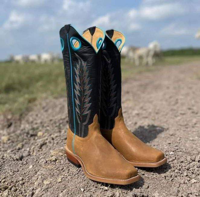 Midnight Ranch Square Toe Western Cowboy Boots
