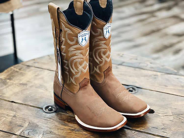 Heritage Square Toe Western Cowboy Boots