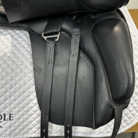 17.5 inch Fairfax Classic Cupped Flap Dressage MDC Black Adjustable - Image 7